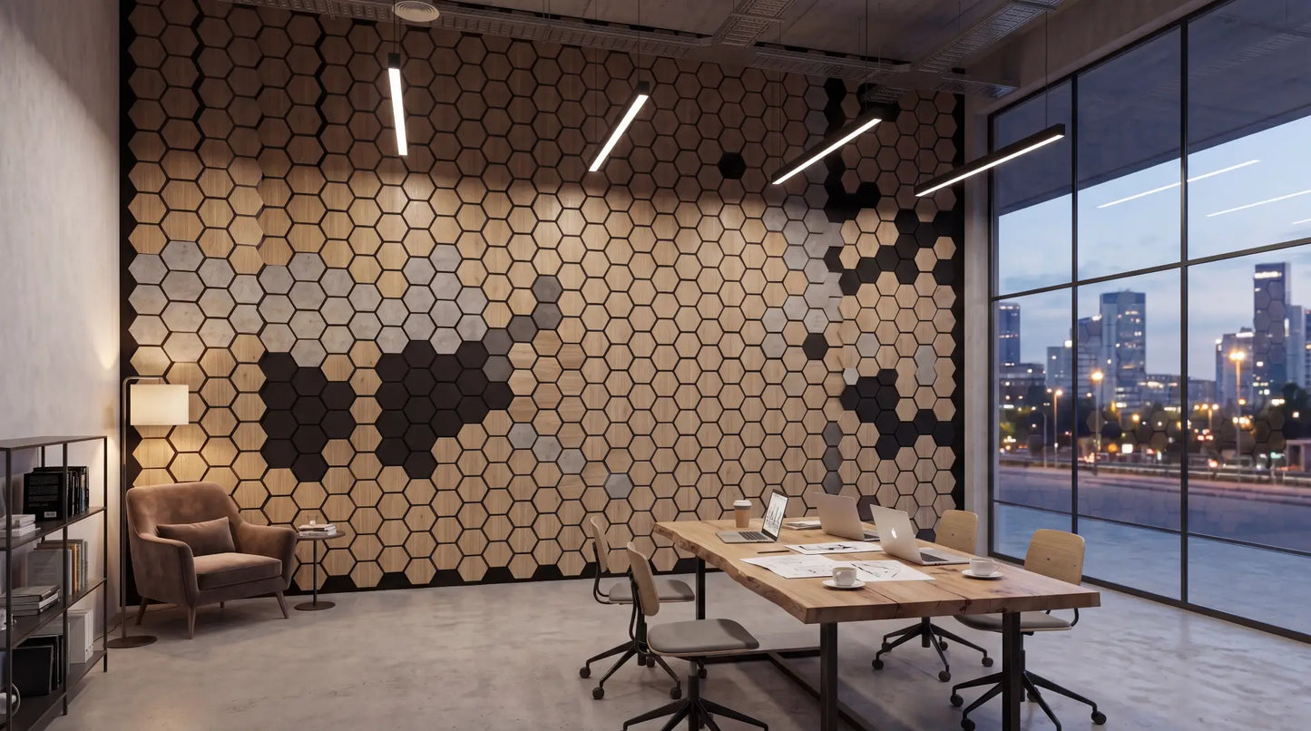 Akustikpaneel Hexagon